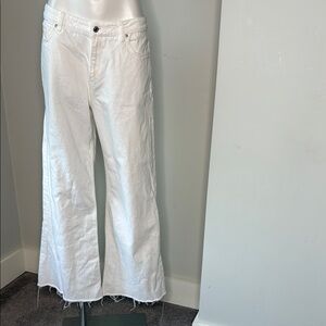 Simon Miller Mango White Wide Flare Jeans size 10 EUC